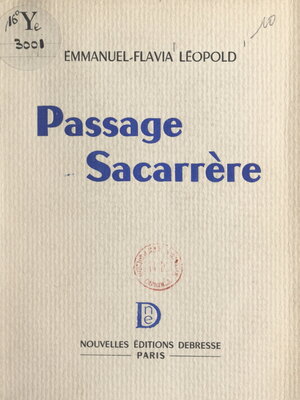 cover image of Passage Sacarrère